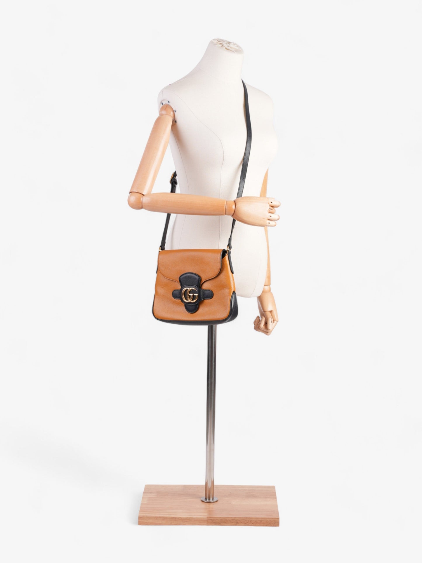 Gucci Messenger Bag With Double Navy Burnt Orange Leather Blue Crossbody Bag