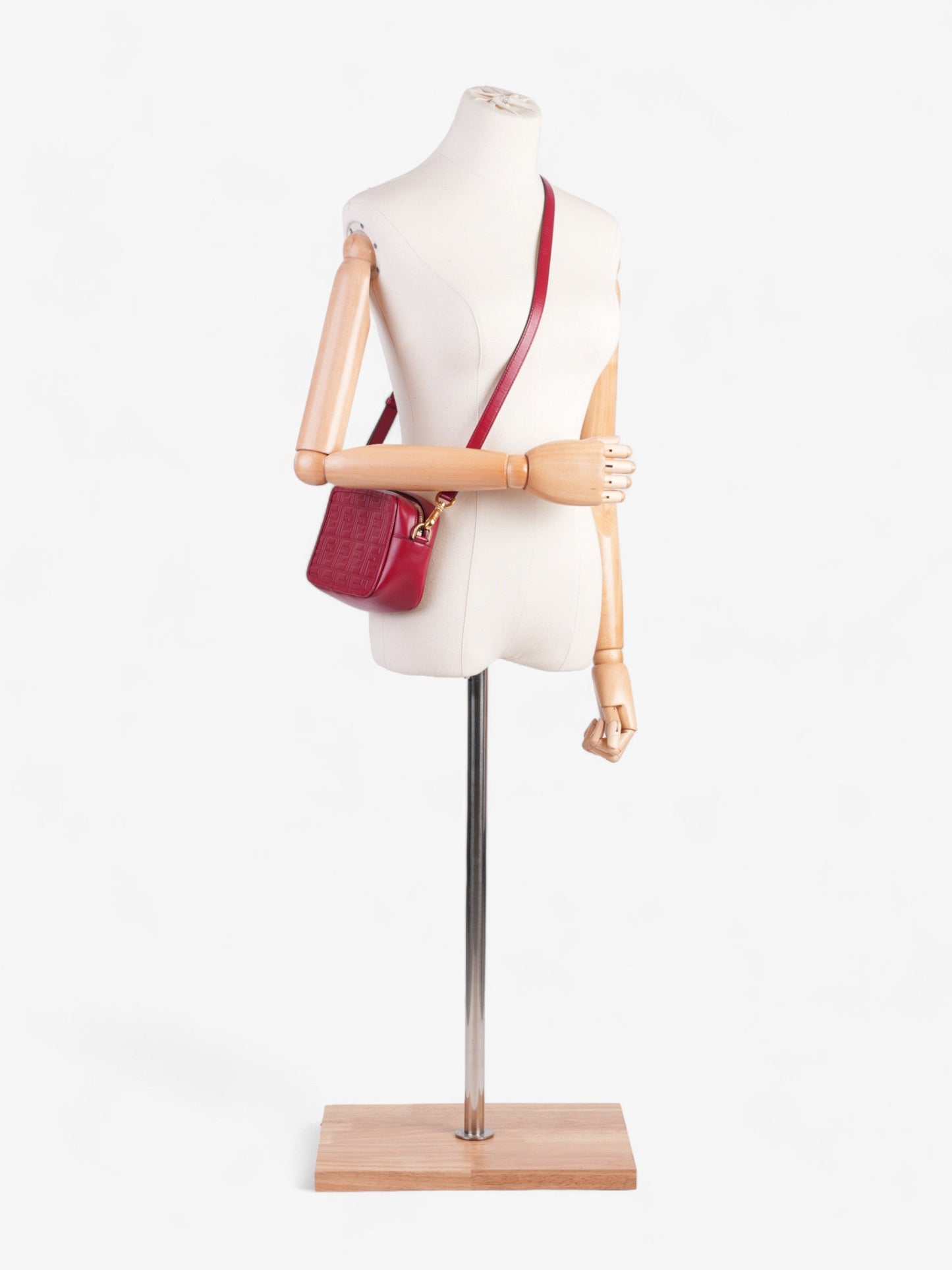 Fendi Camera Bag Leather Red Mini Shoulder Bag