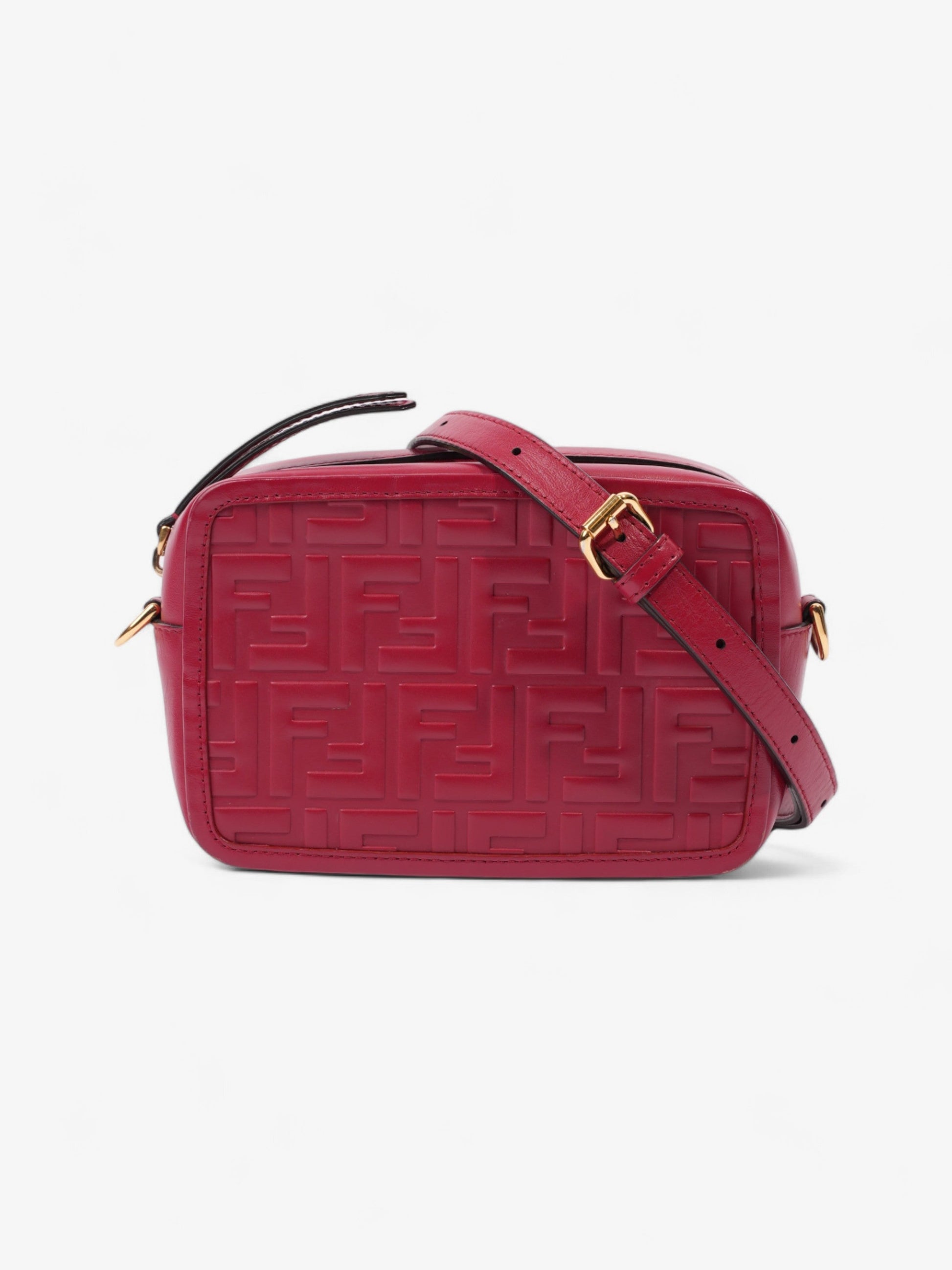 Fendi Camera Bag Leather Red Mini Shoulder Bag