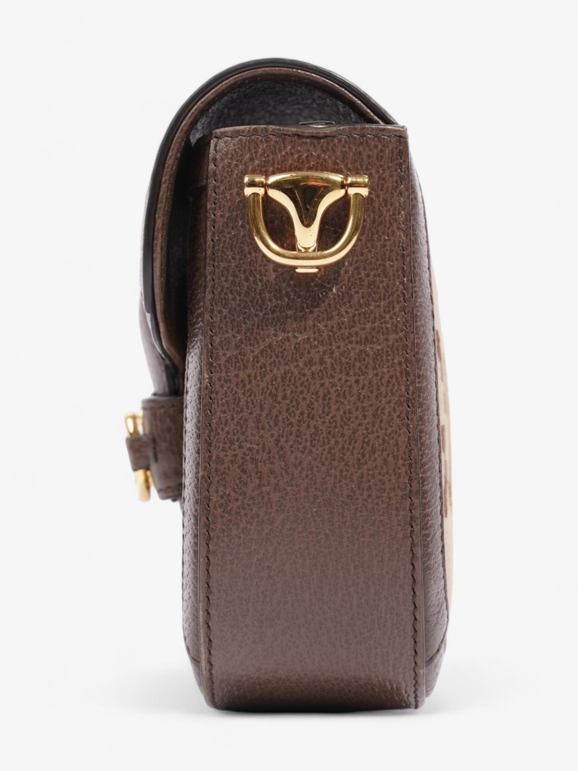 Gucci Horsebit And Jumbo Jumbo Crossbody Bag Canvas Beige