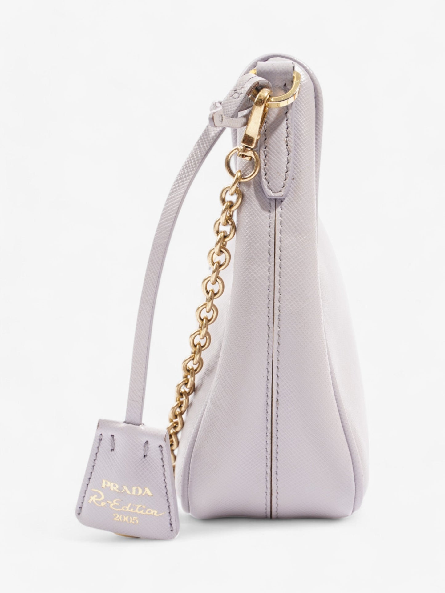 Prada Re Edition Lilac Shoulder Bag Leather Saffiano