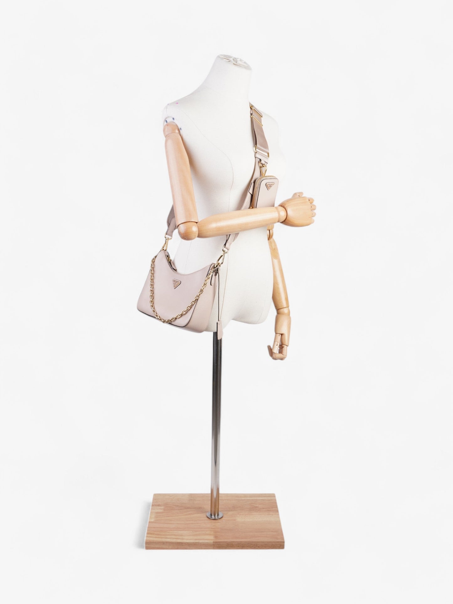 Prada Re Edition Nude Crossbody Bag Leather Saffiano