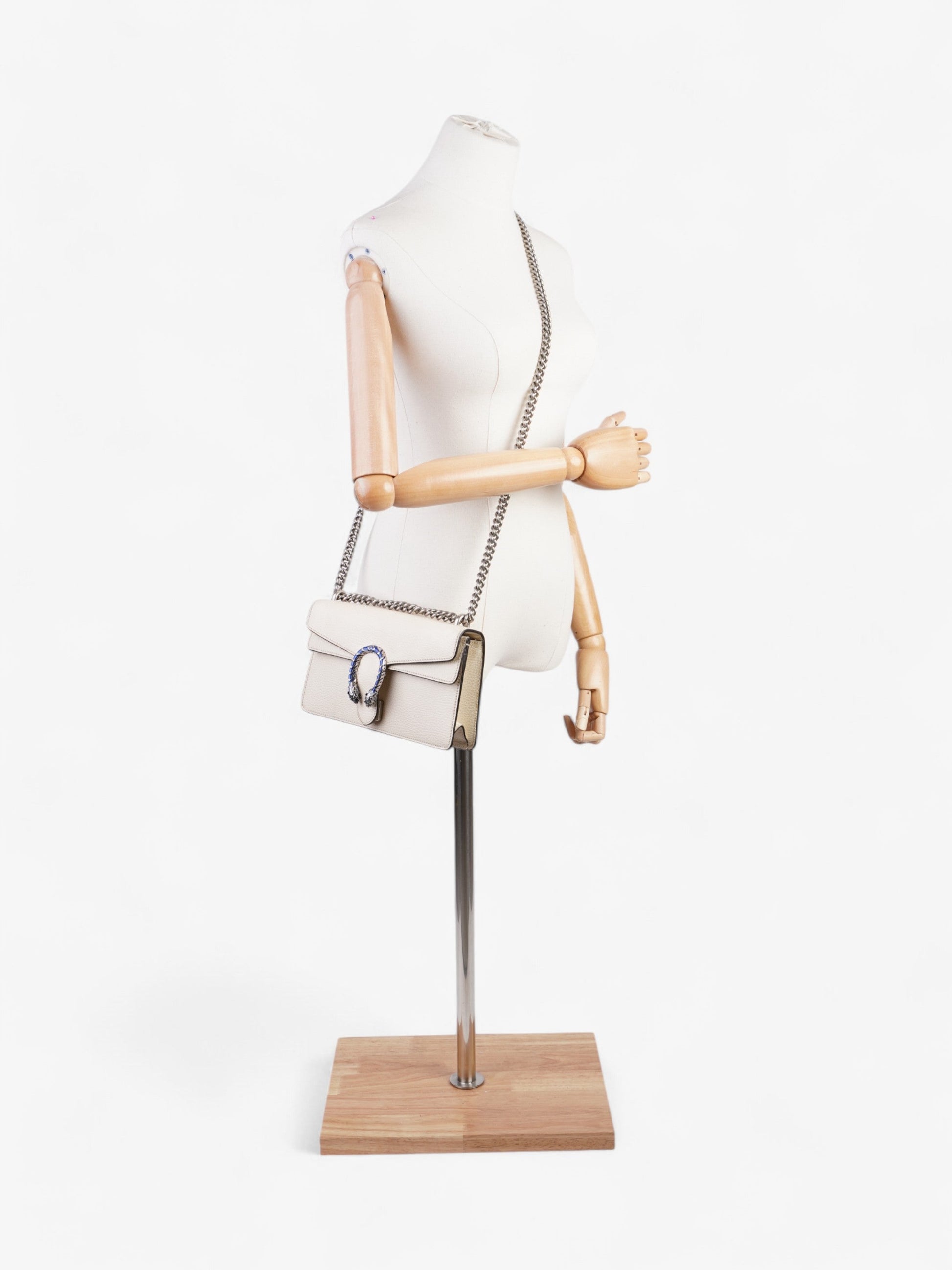 Gucci Dionysus Shoulder Bag Leather Cream