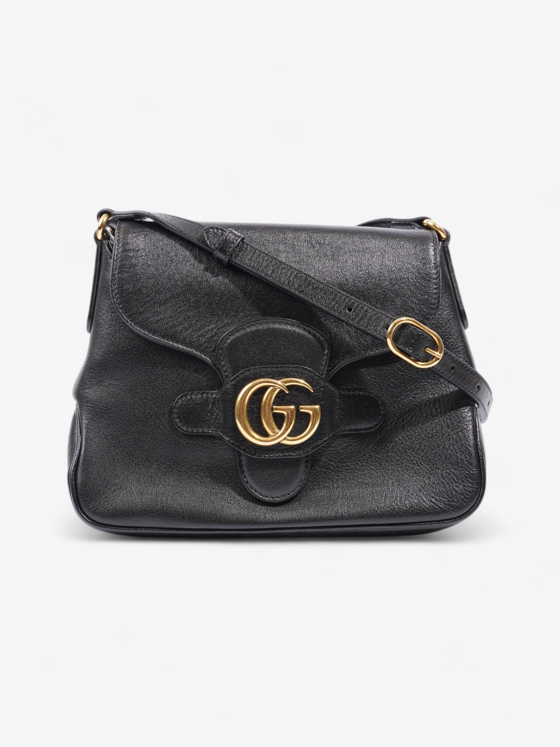 Gucci Dahlia Shoulder Bag Leather Black