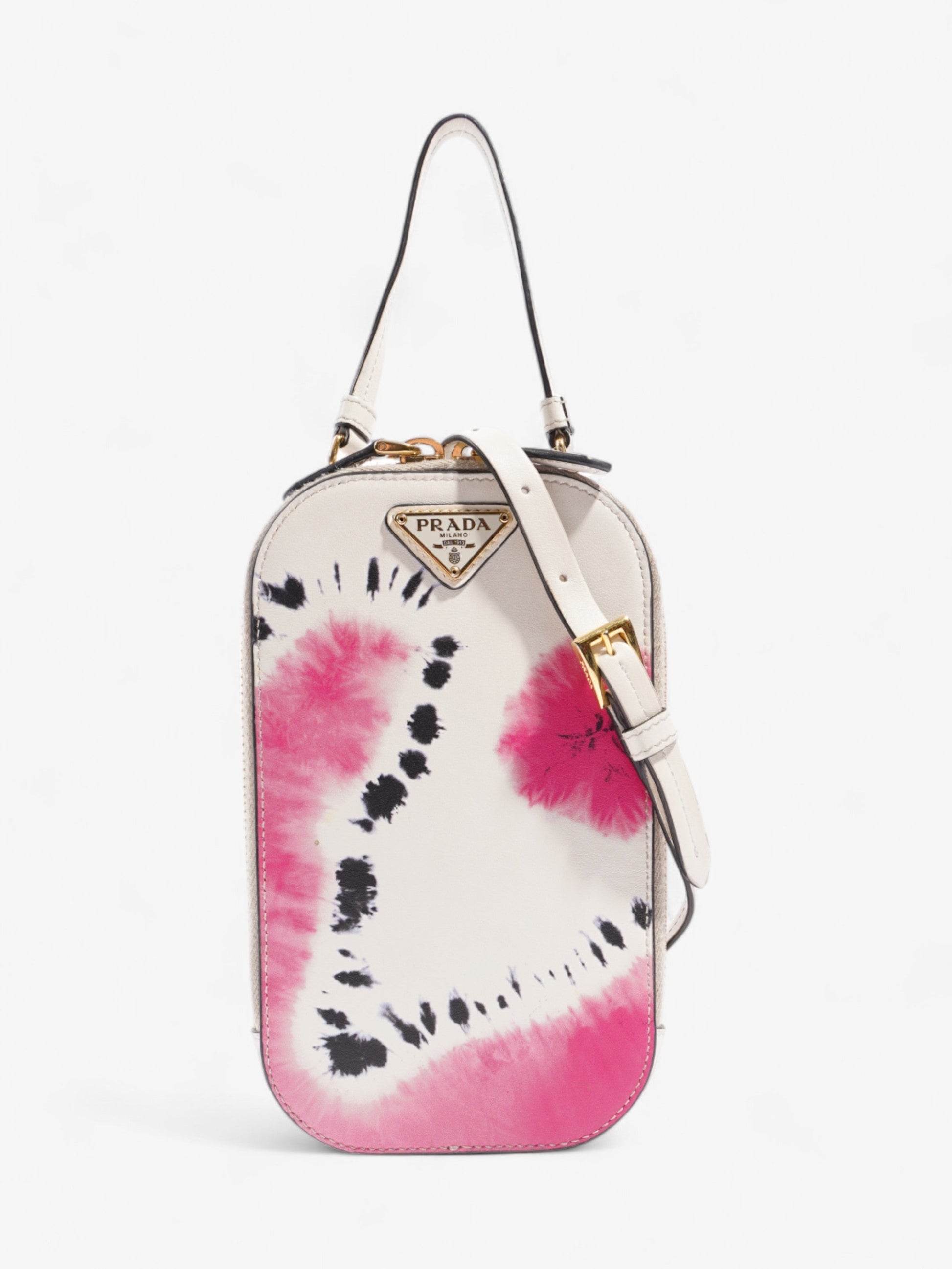 Prada Bag Multi Leather White Mini Crossbody Bag