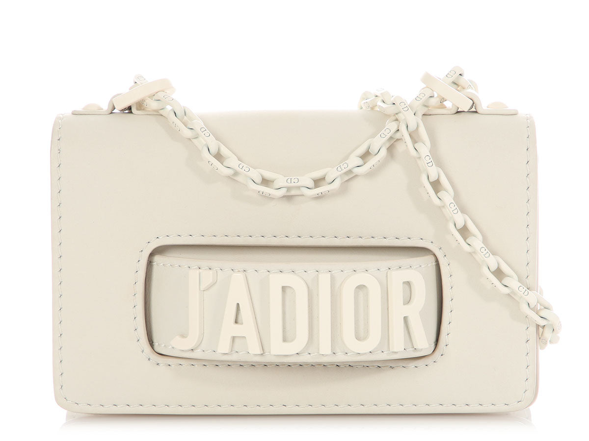 Dior A Bag White Mini Flap Crossbody Bag