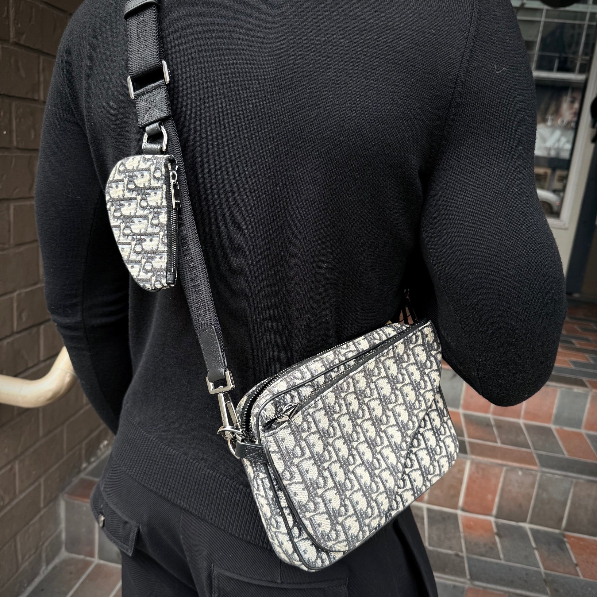 Dior Saddle Triple Pouch Shoulder Bag