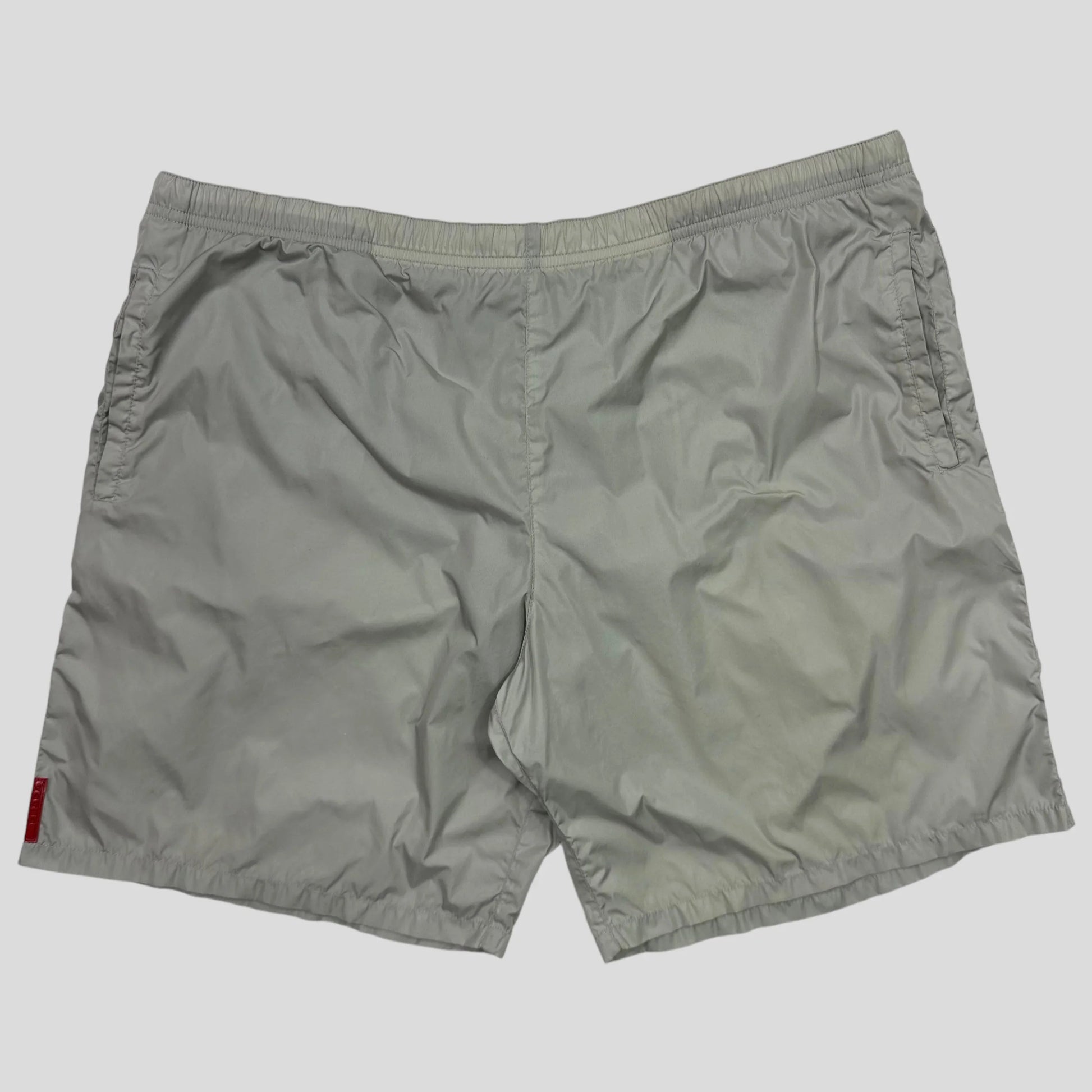 Prada Handbag Sport Tab Stash Pocket Shorts - L Nylon Red