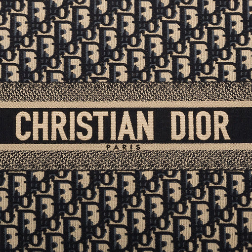 Dior Christian Oblique Book Tote Canvas Tote Bag