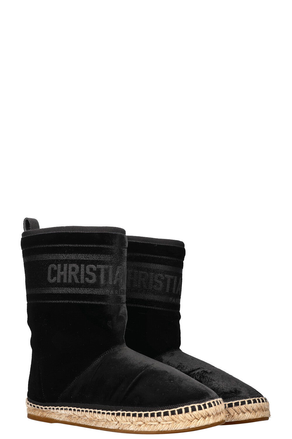 Dior Chez Moi Granville Boots Velvet Black Shoes