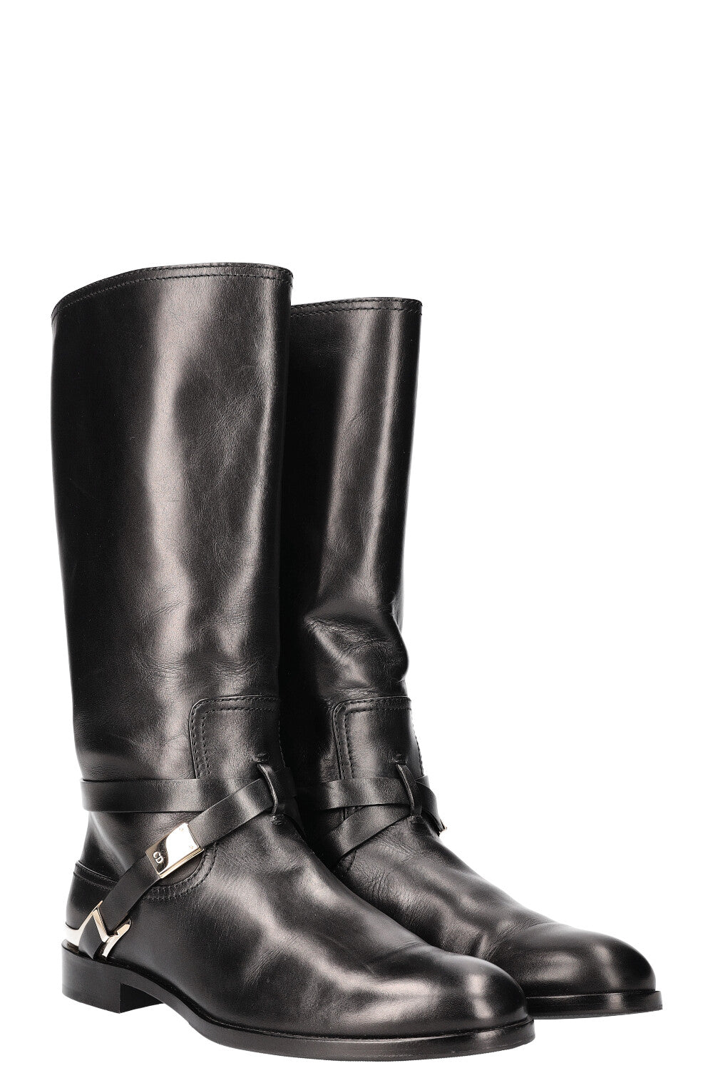 Dior Boots Equestrian Black Shoes