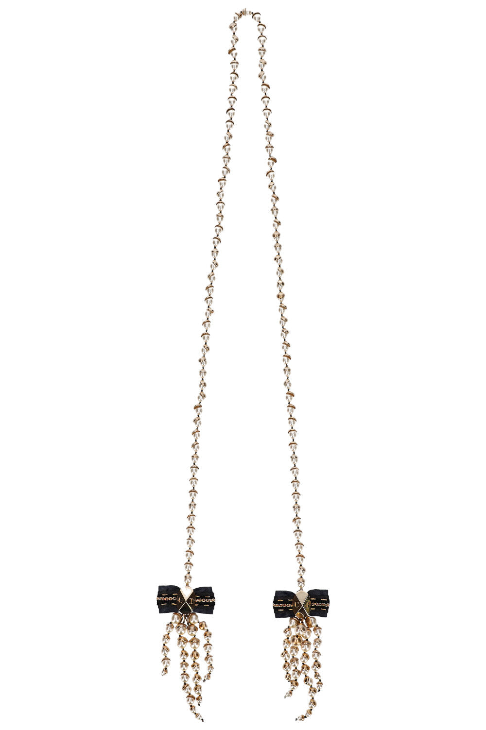 Dior Handbag Mise en Necklace Pearls and Bows Jewelry