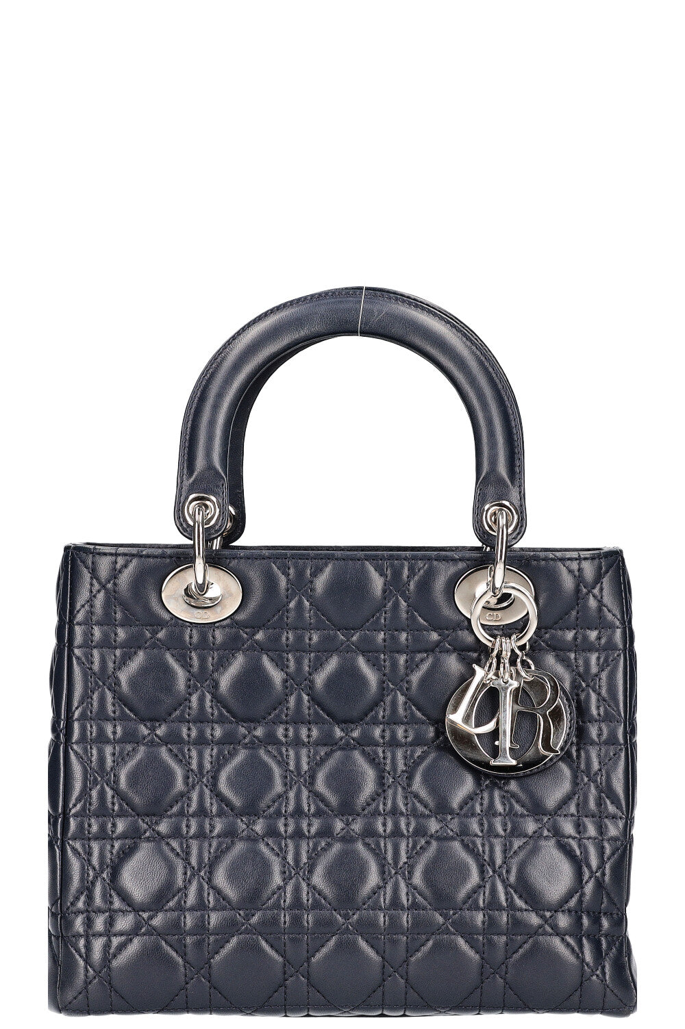 Dior Handbag Lady Navy Medium