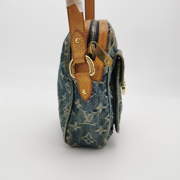 Louis Vuitton Denim Camera Monogram Blue Crossbody Bag Blue 1