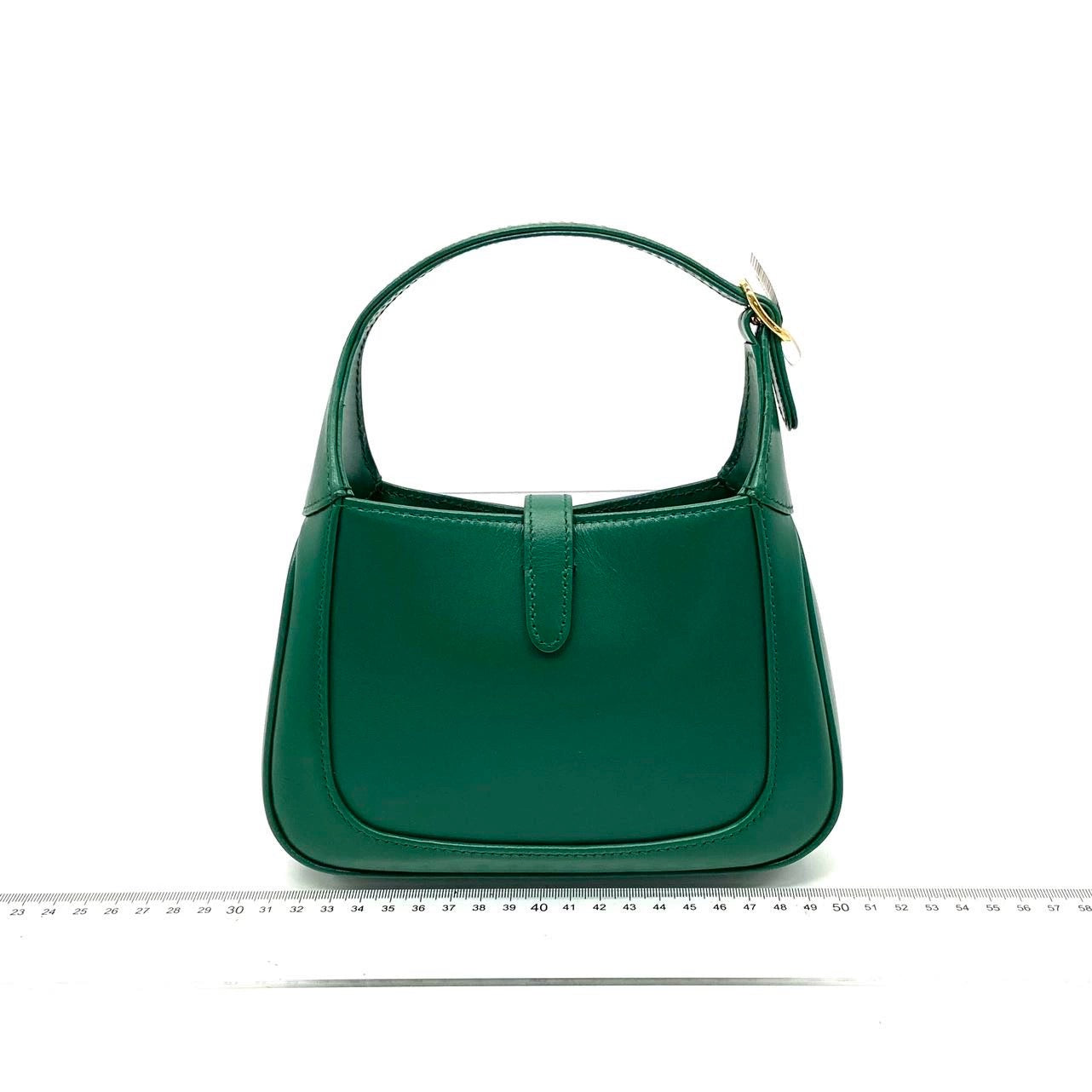 Gucci Jackie Adjustable Strap Leather Green Mini Travel Bag