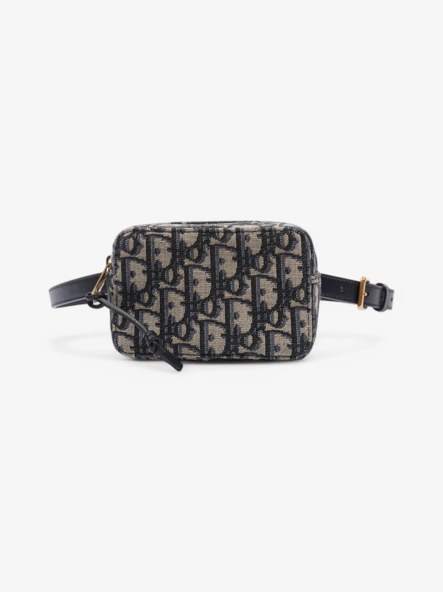 Dior Christian Trotter Belt Bag Oblique Canvas Blue Mini