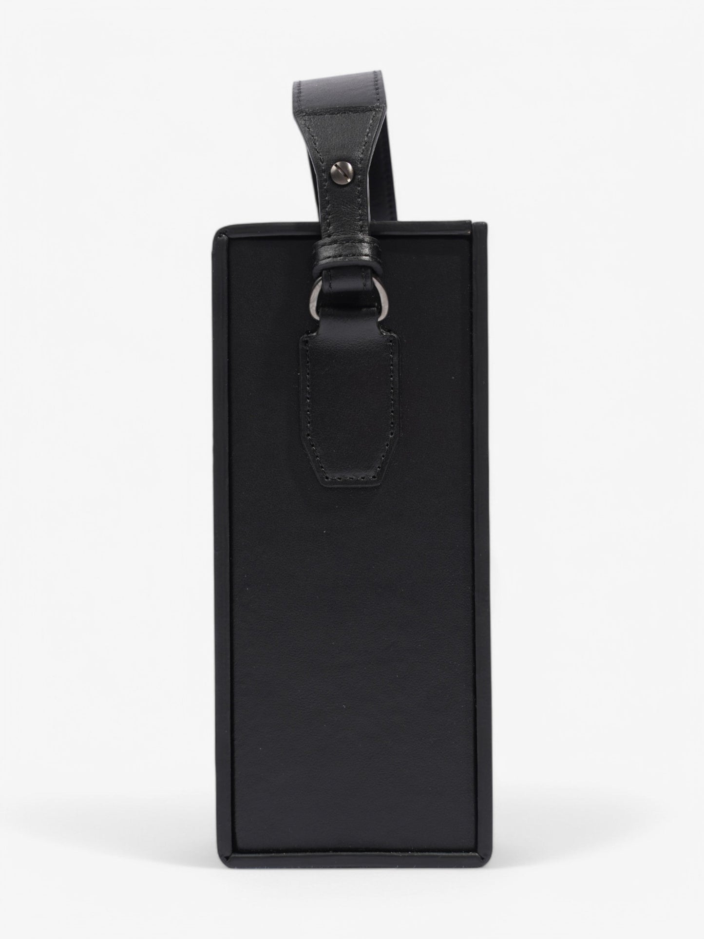 Fendi Box Vertical Messenger Calfskin Leather Black Messenger Bag