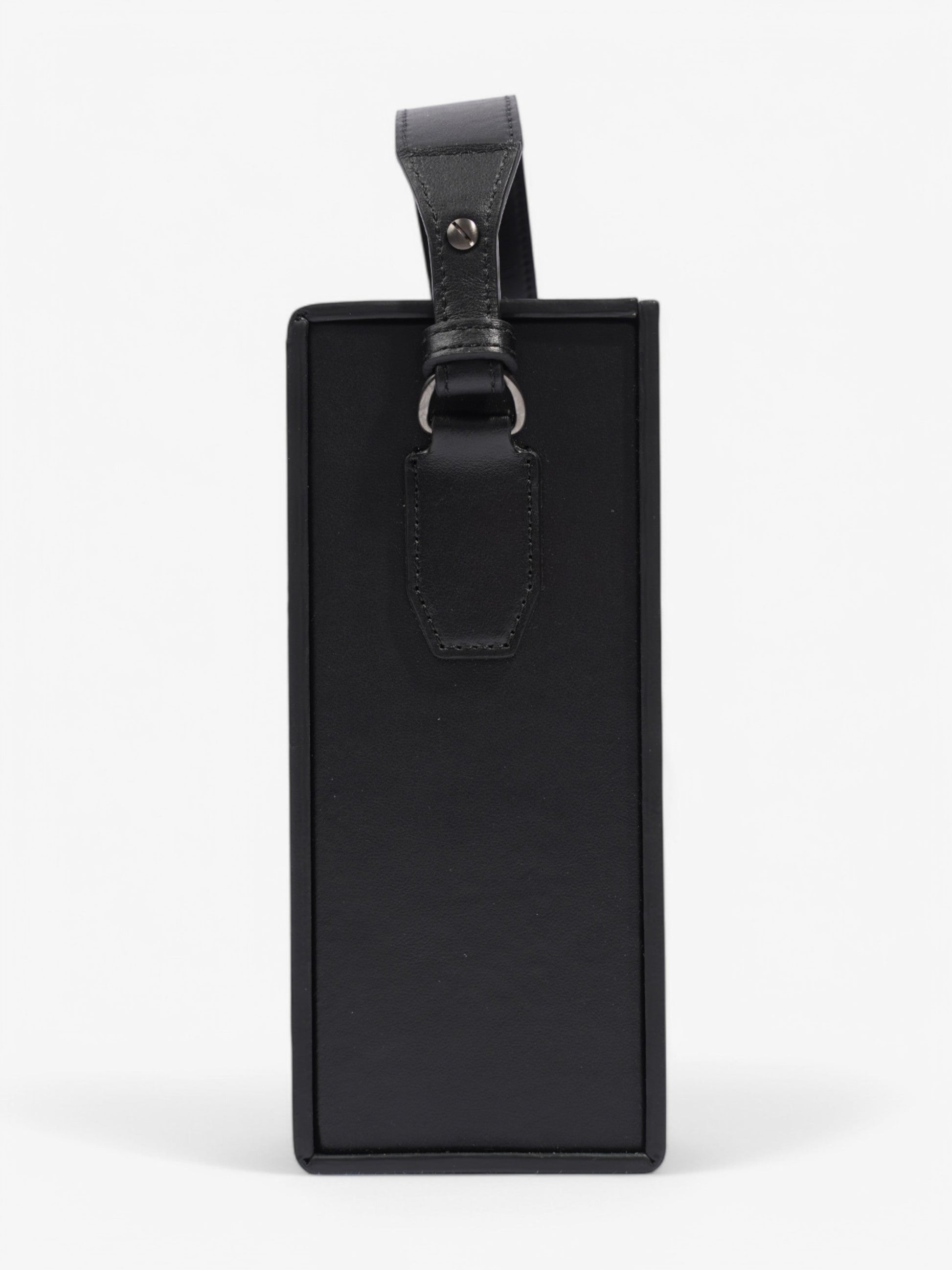 Fendi Box Vertical Messenger Calfskin Leather Black Messenger Bag