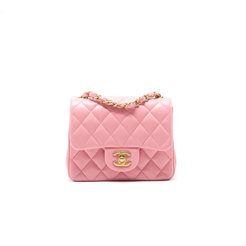 Chanel Lambskin Mini Square Flap Bag