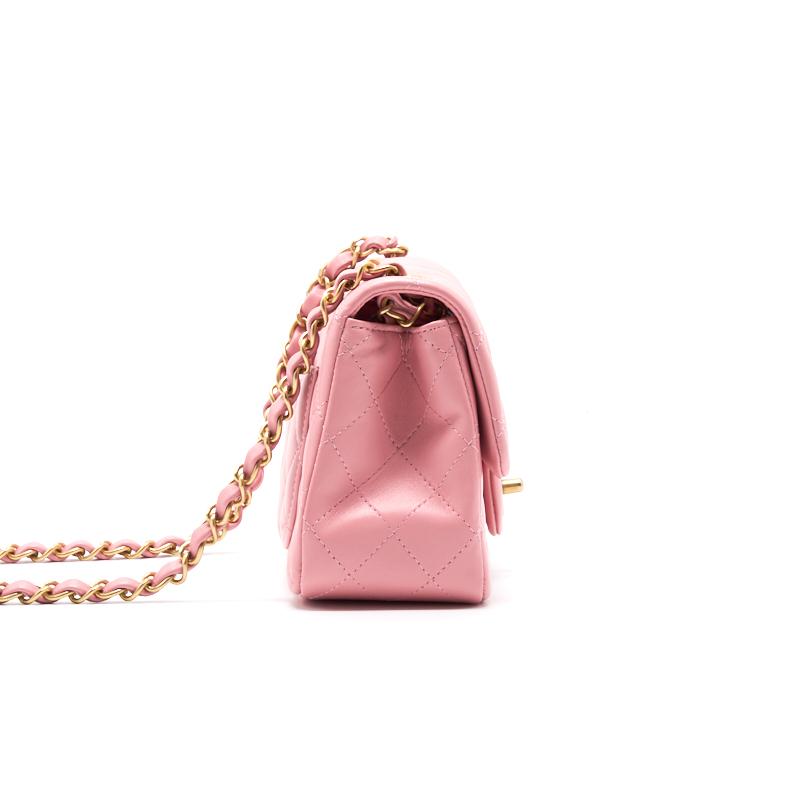Chanel Lambskin Mini Square Flap Bag