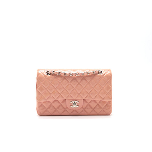 Chanel Pink Quilted Leather Medium   Classic Double Flap Bag