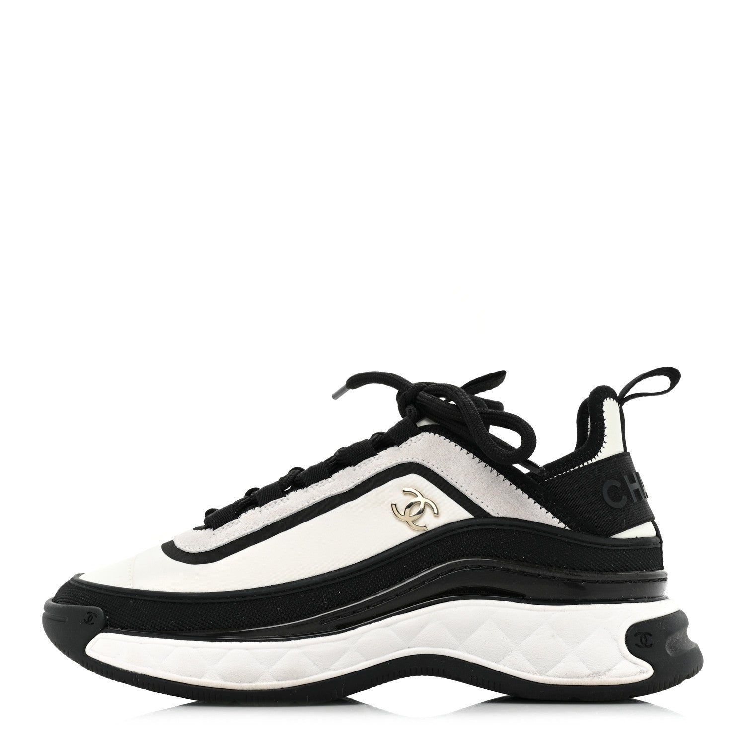 Chanel Suede Calfskin Mixed Fibers CC Sneakers for Women