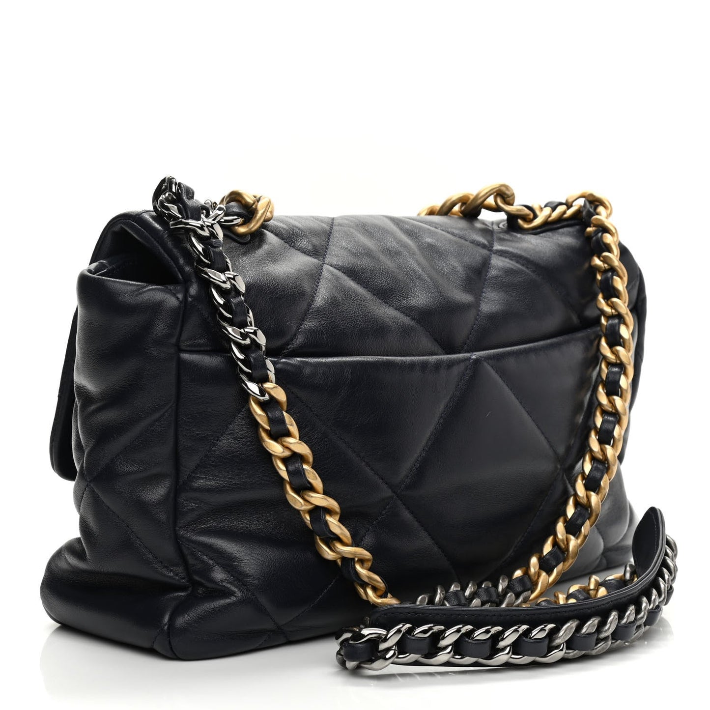 Chanel 19 MAXI FLAP GOATSKIN Shoulder Bag