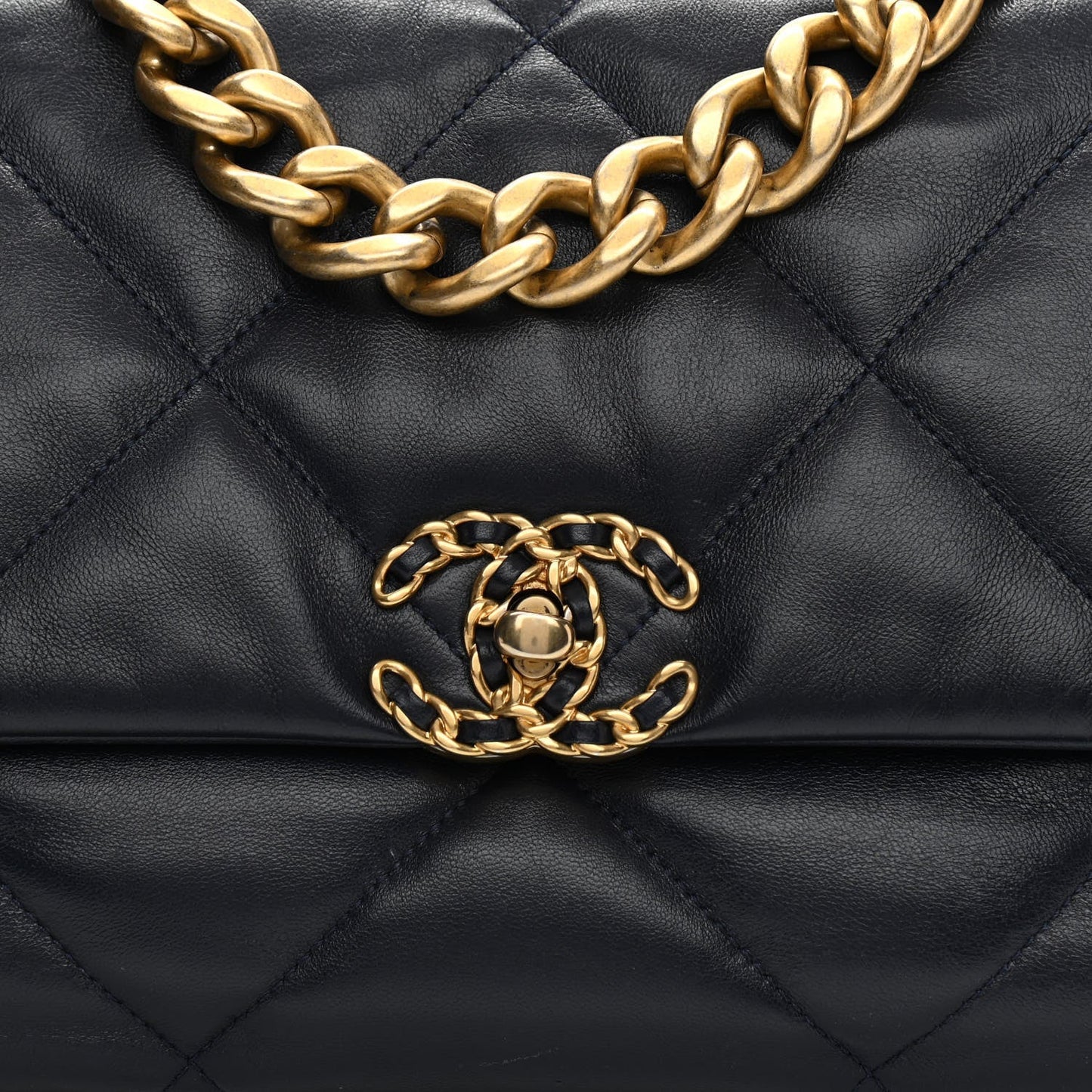 Chanel 19 MAXI FLAP GOATSKIN Shoulder Bag