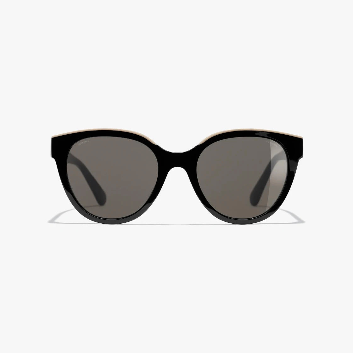 Chanel Acetate Cc Butterfly Sunglasses Black-Beige Bag