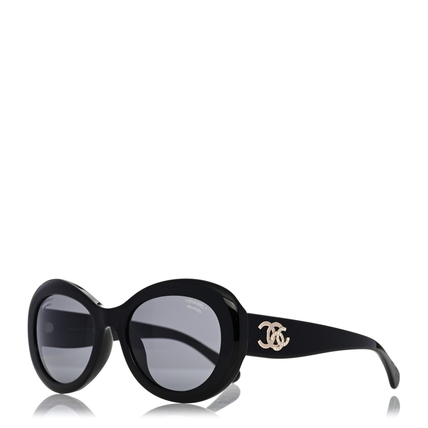 Chanel Acetate Polarized Cc Sunglasses Bag
