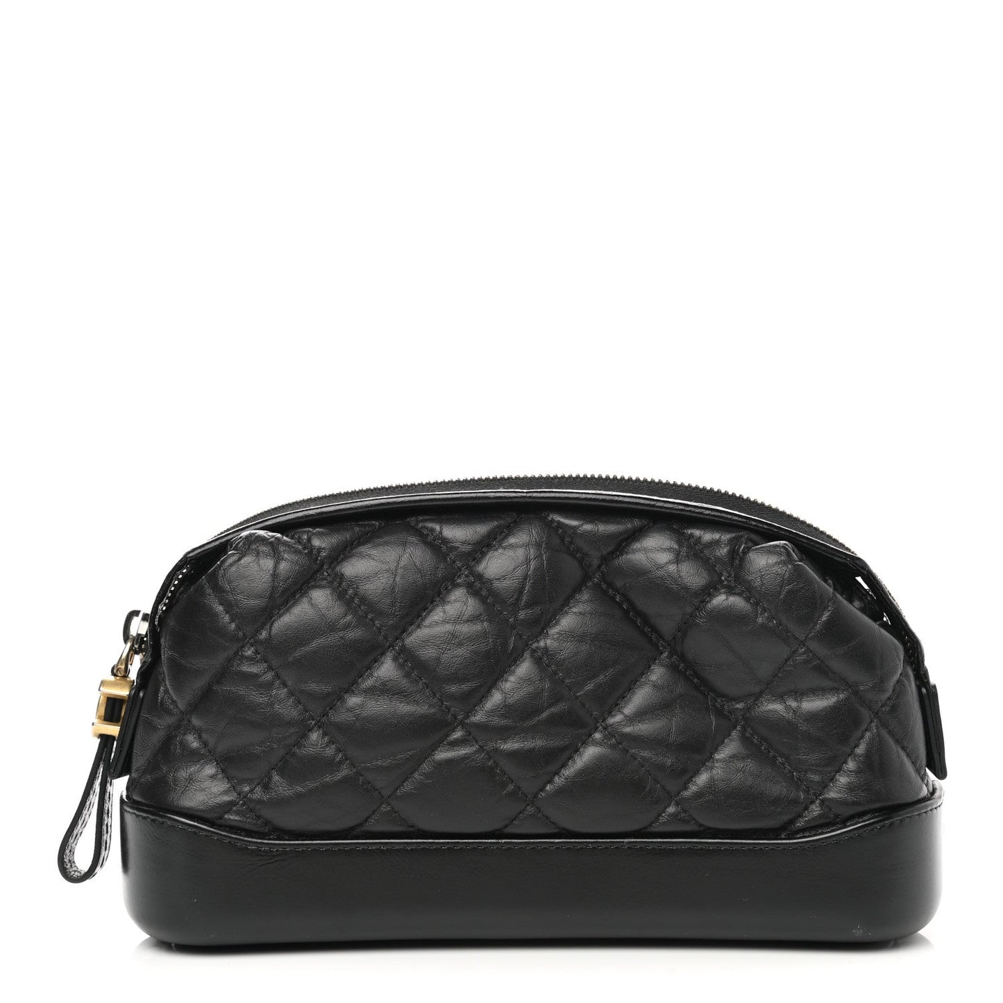 Chanel QUILTED AGED CALFSKIN COSMETIC Handbag