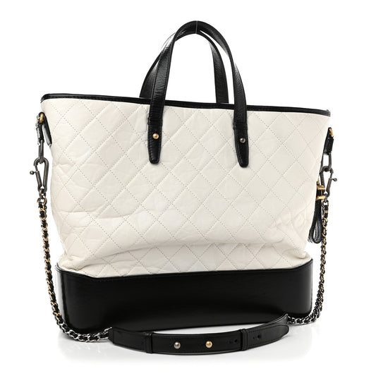 Chanel AGED CALFSKIN QUILTED Tote Bag