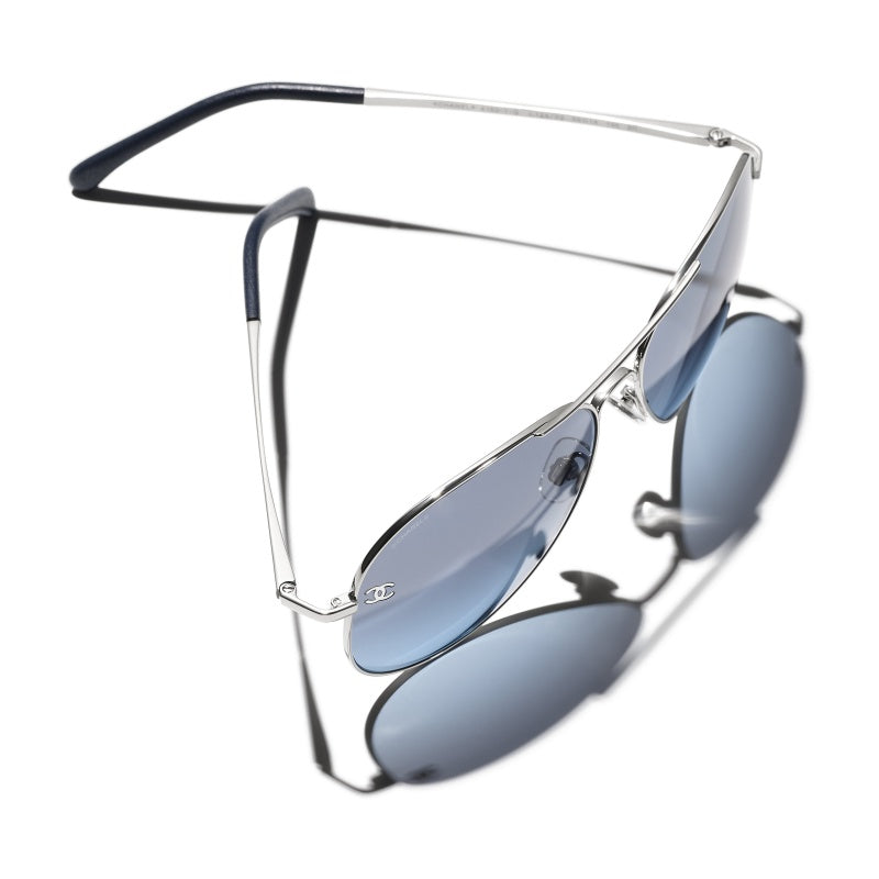 Chanel Pilot Aviator Cc Sunglasses Bag