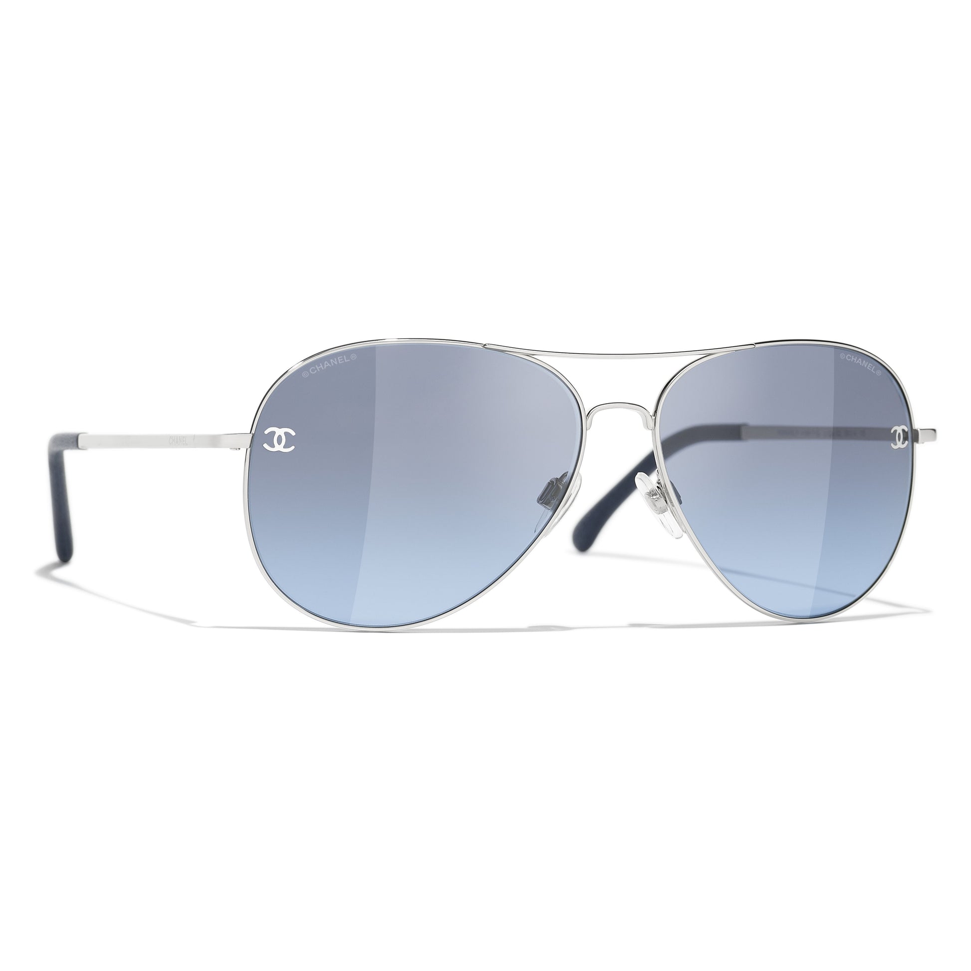 Chanel Pilot Aviator Cc Sunglasses Bag