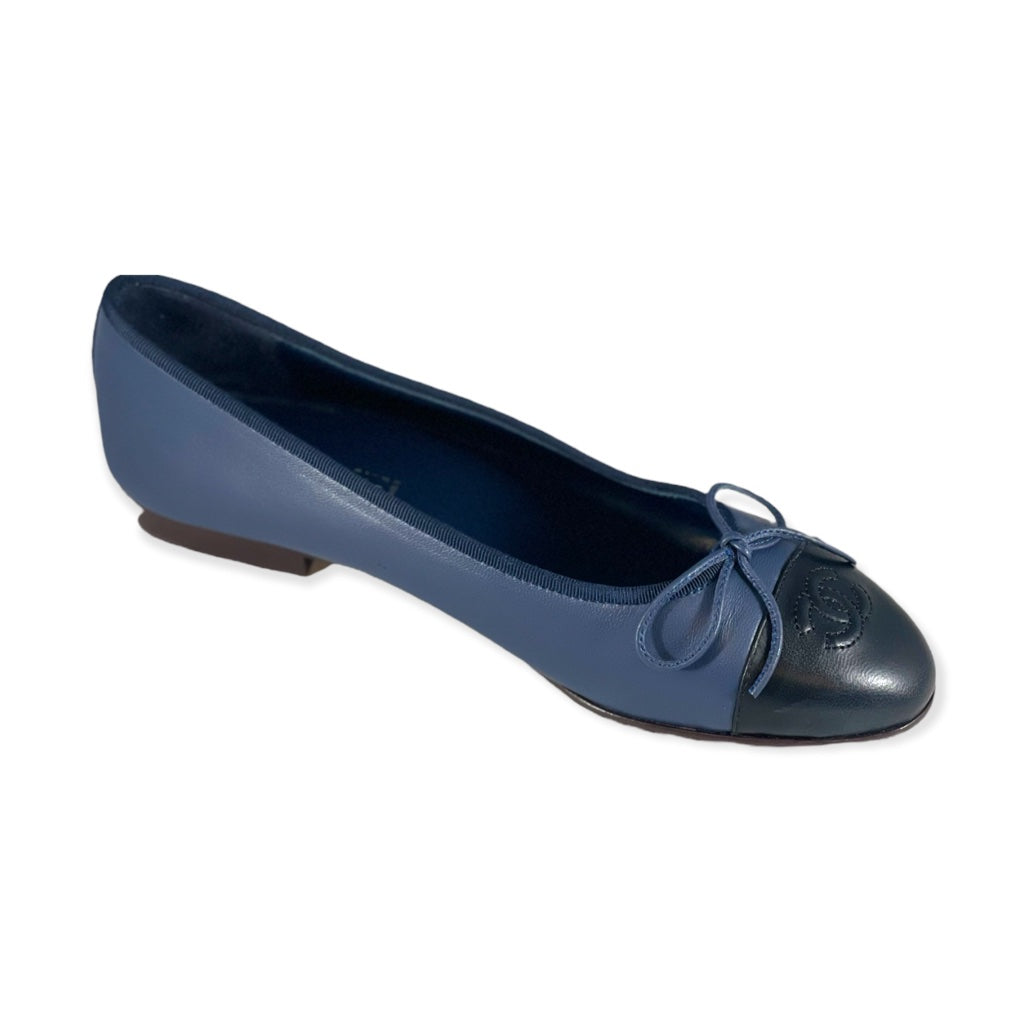 Chanel Cc Leather Ballet Flats Bag