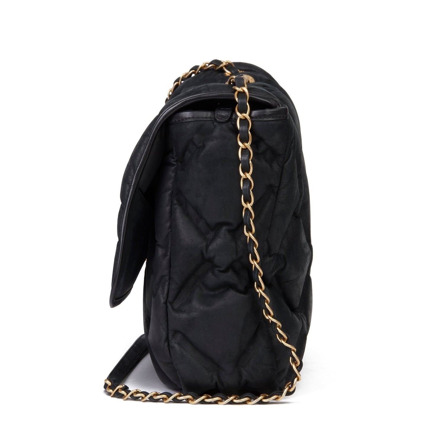 Chanel QUILTED CALFSKIN JUMBO FLAP Leather Shoulder Bag