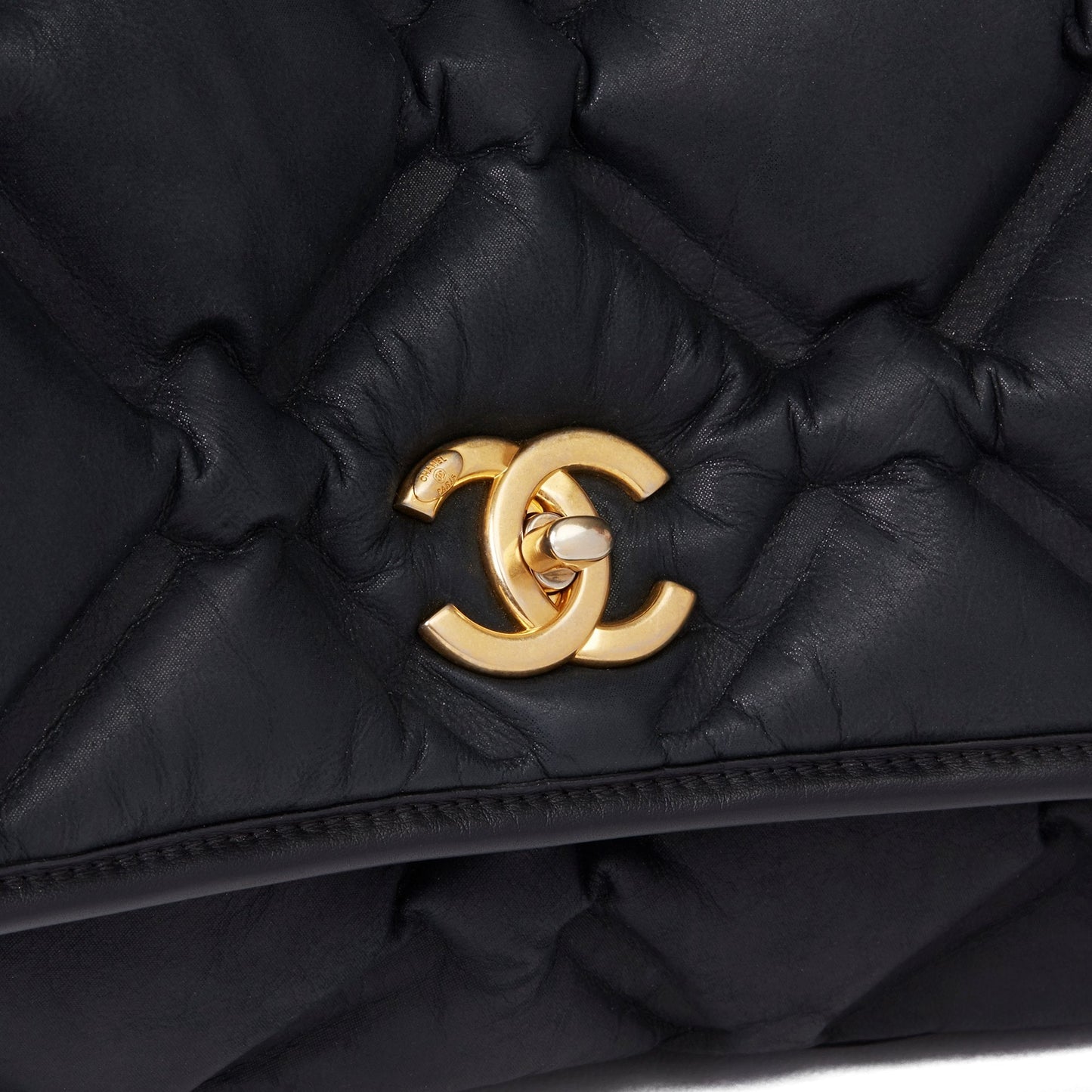 Chanel QUILTED CALFSKIN JUMBO FLAP Leather Shoulder Bag