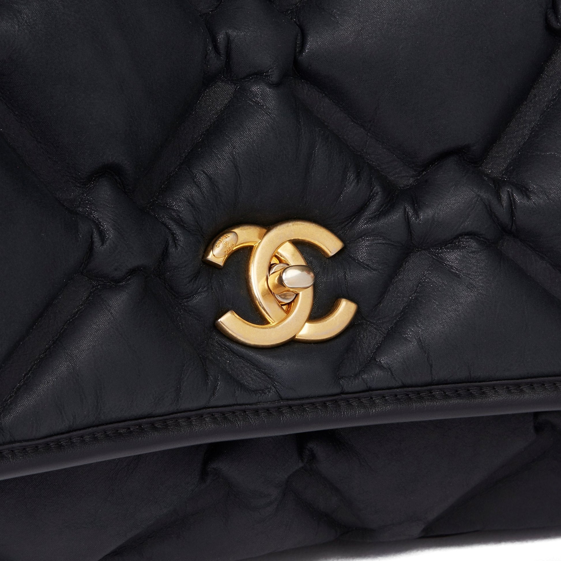 Chanel QUILTED CALFSKIN JUMBO FLAP Leather Shoulder Bag