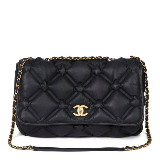 Chanel QUILTED CALFSKIN JUMBO FLAP Leather Shoulder Bag