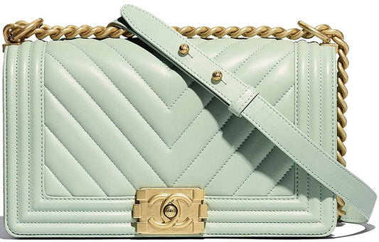 Chanel QUILTED LAMBSKIN BOY FLAP OLD Shoulder Bag