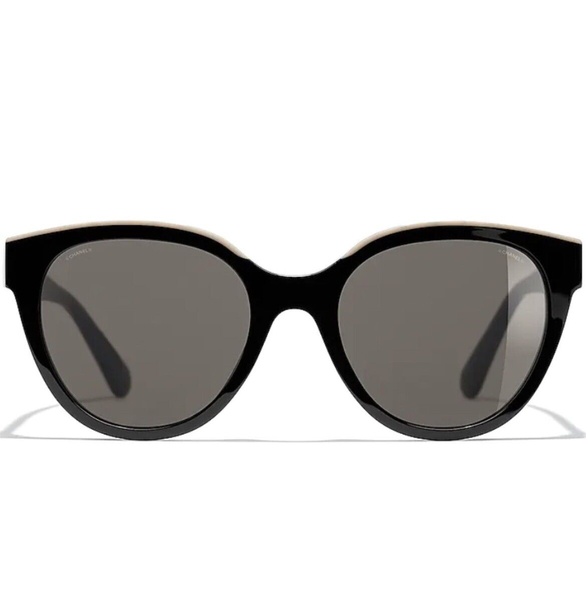 Chanel Butterfly Sunglasses Black Beige