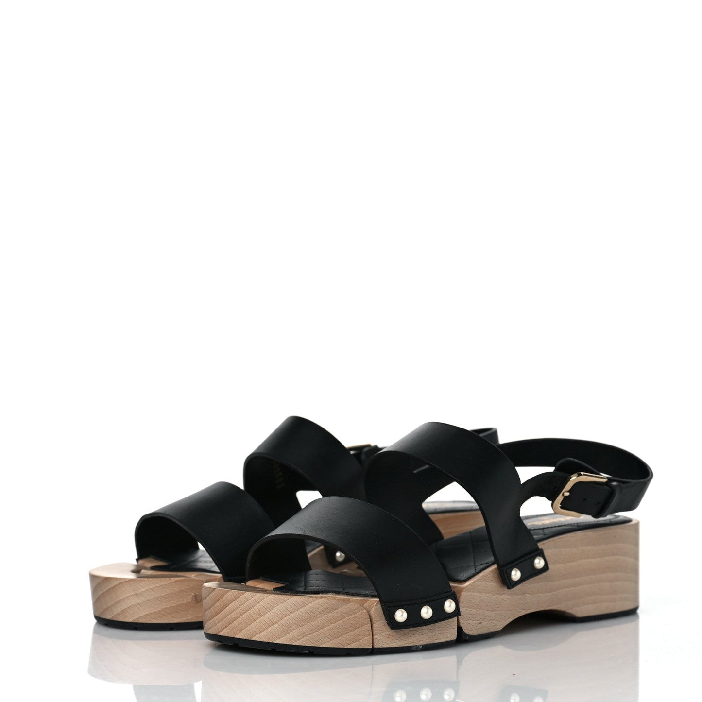Chanel CC Seoul Hinged Clog Sandals for Women