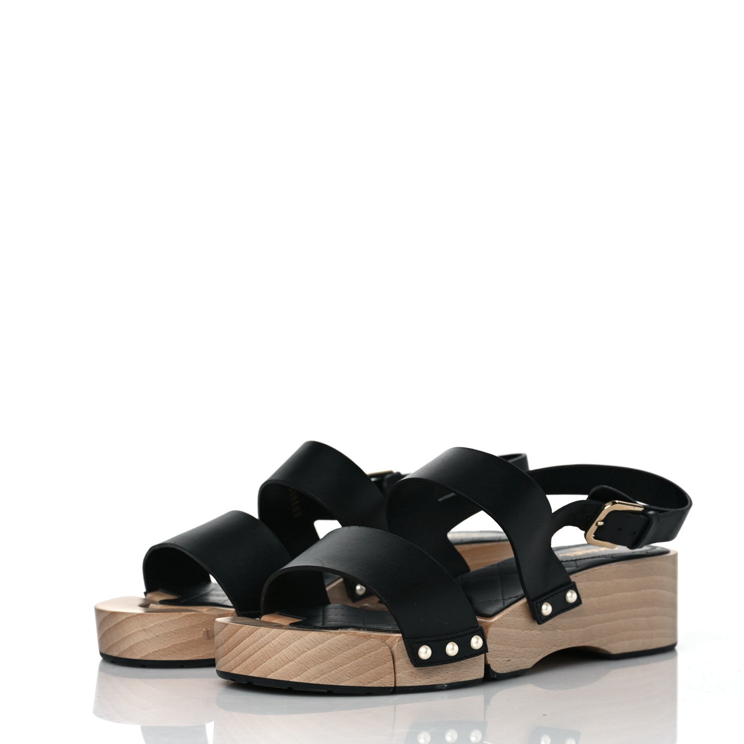 Chanel CC Seoul Hinged Clog Sandals for Women