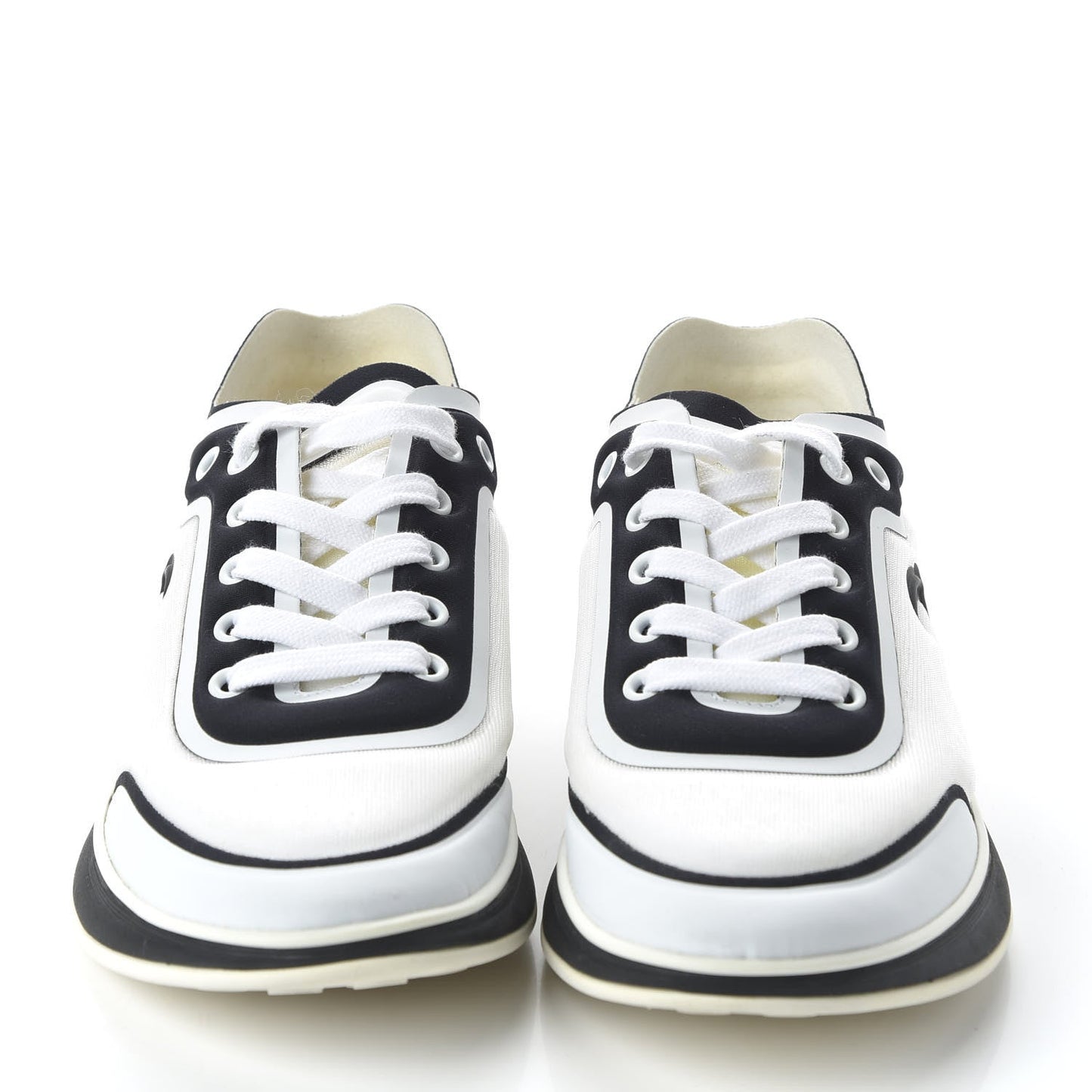 Chanel CC Calfskin Mesh Lycra Sneakers for Women