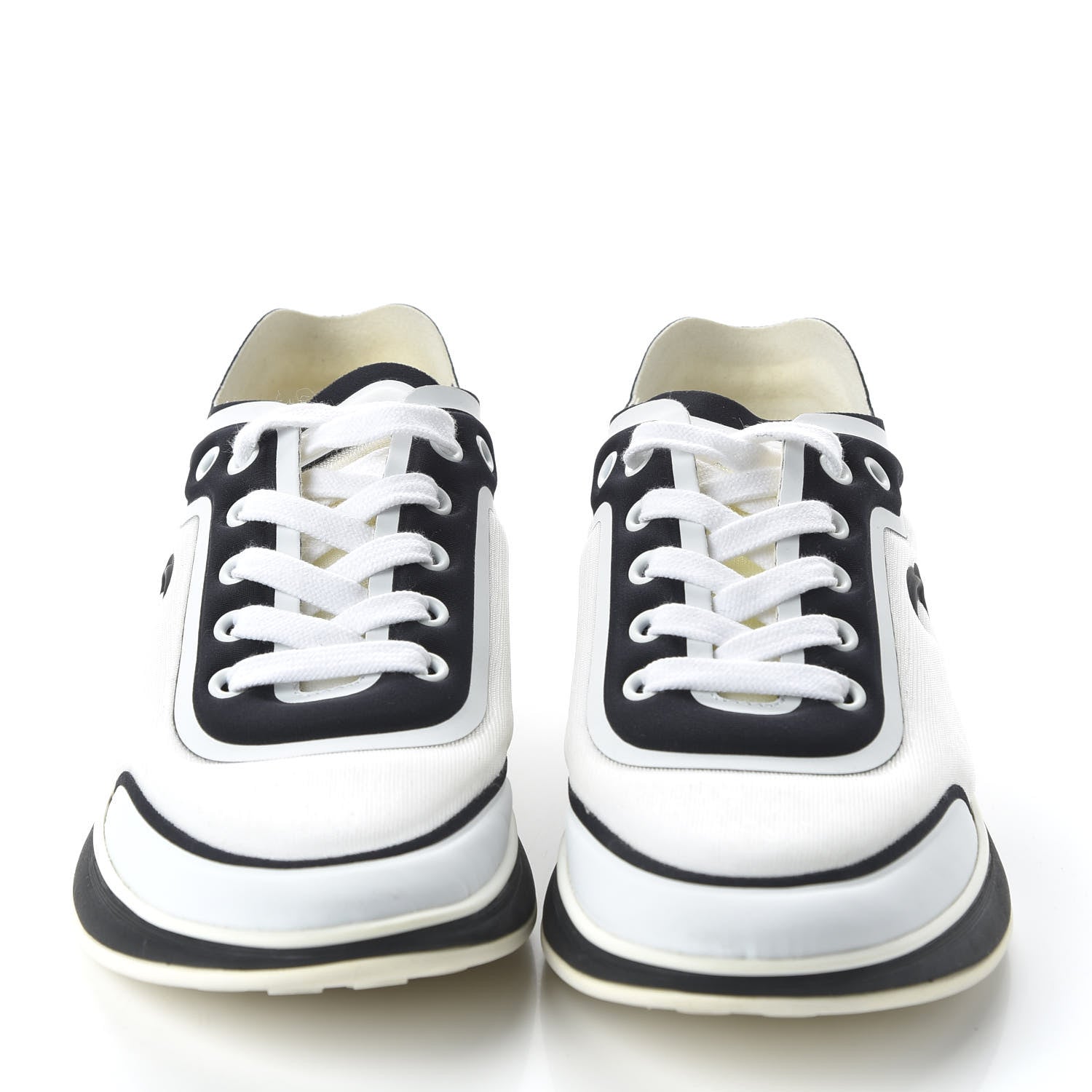 Chanel CC Calfskin Mesh Lycra Sneakers for Women