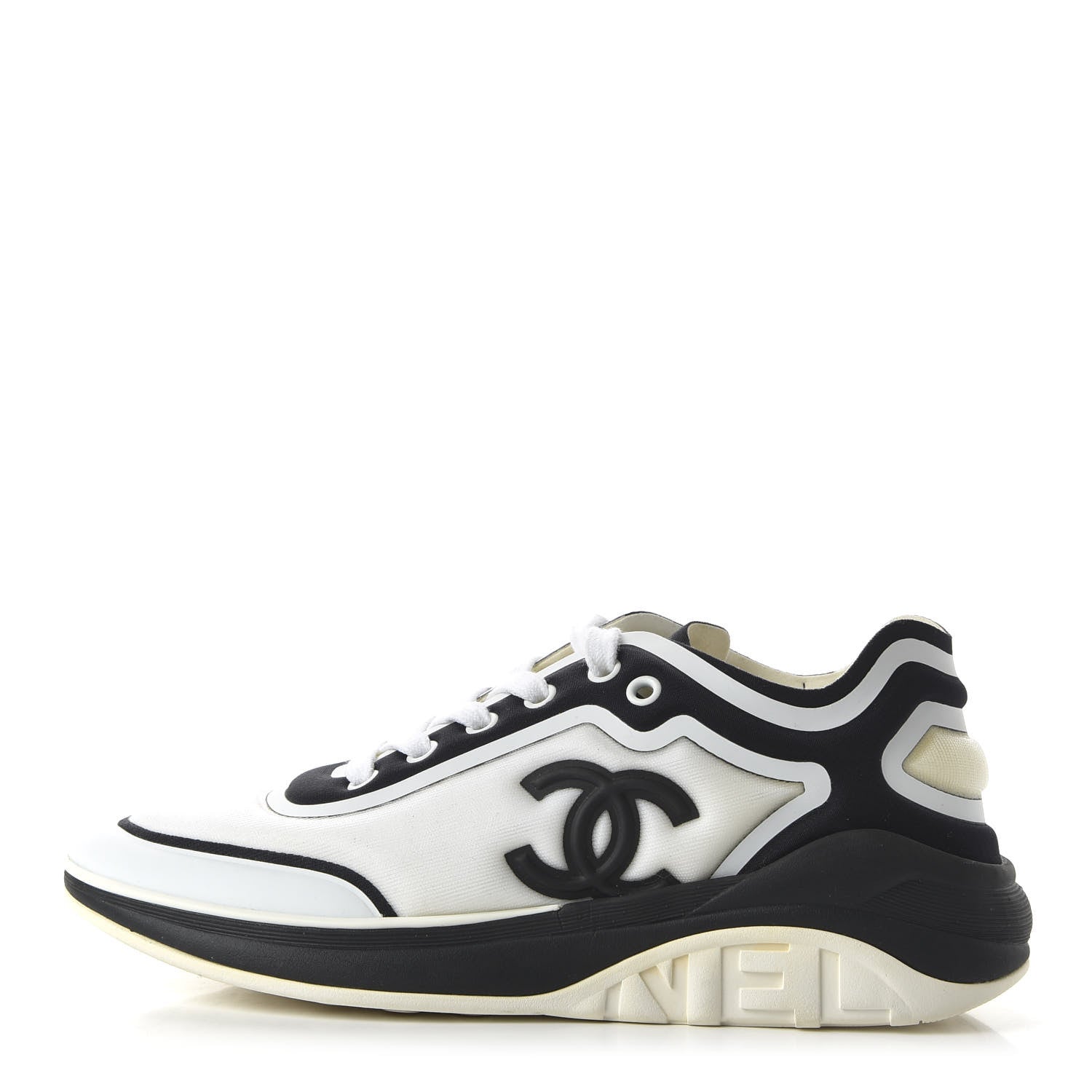 Chanel CC Calfskin Mesh Lycra Sneakers for Women