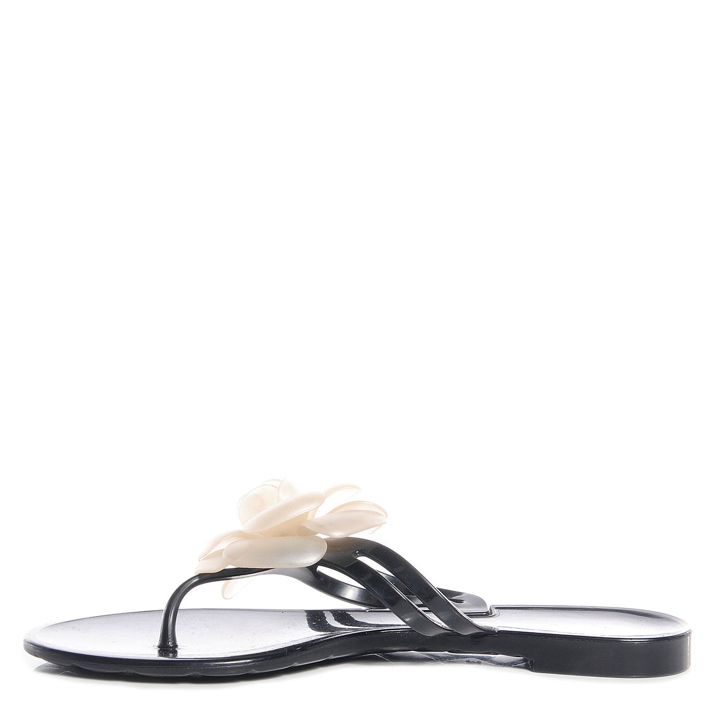 Chanel CC Jelly Camellia Thong Sandals for Women