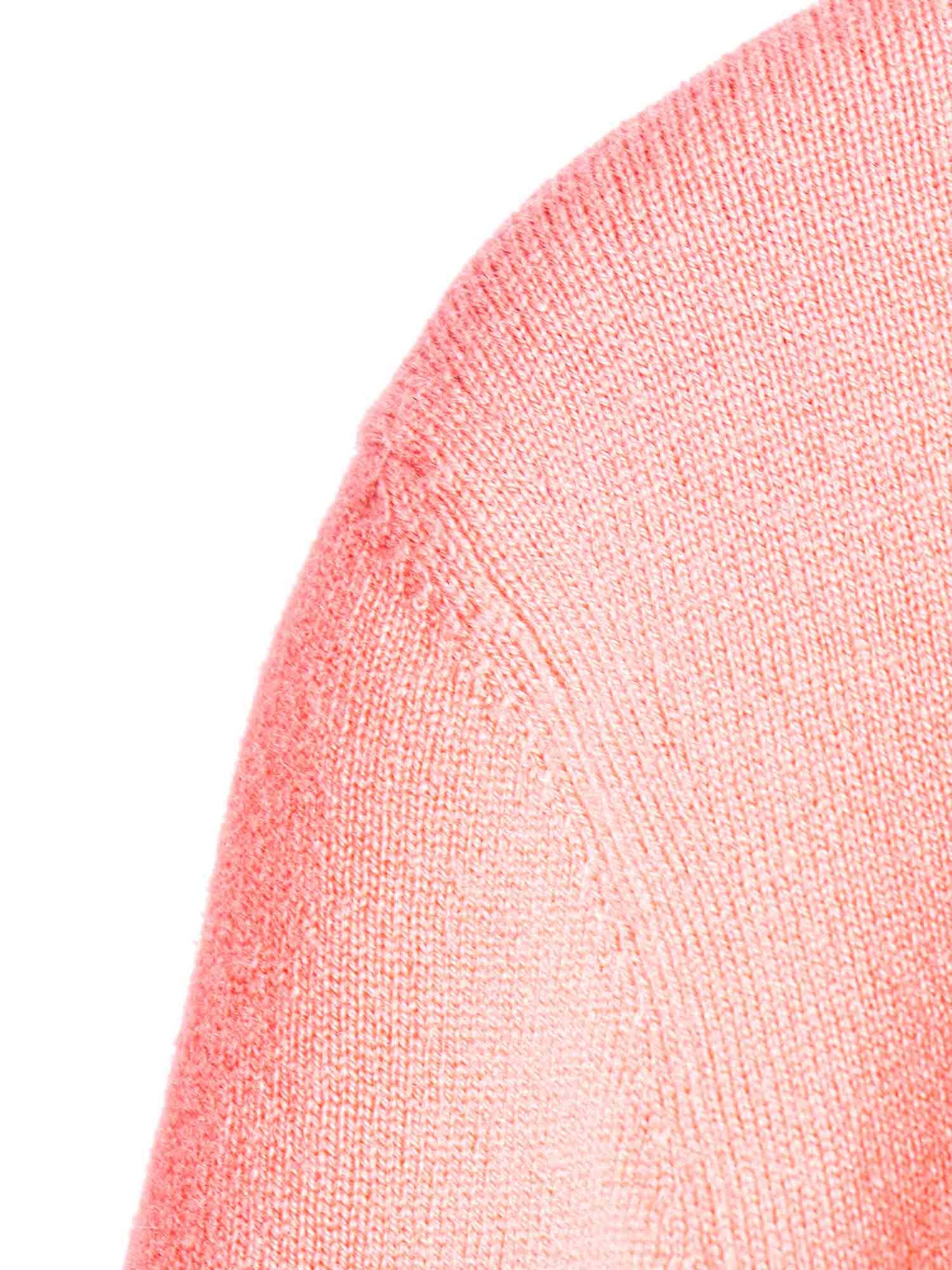 Chanel CC Logo Cashmere Cardigan Pink Dark Purple