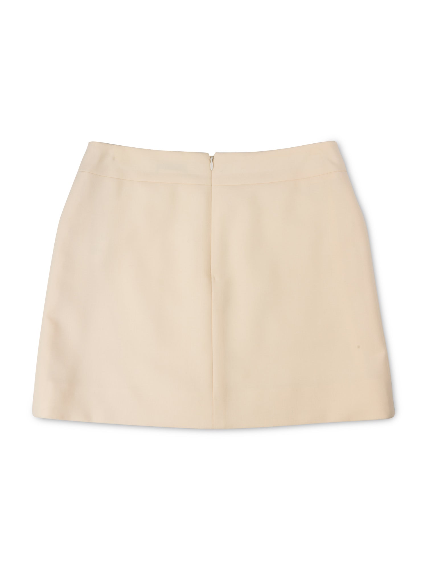 Chanel CC Logo Front Pocket Mini Skirt Ivory