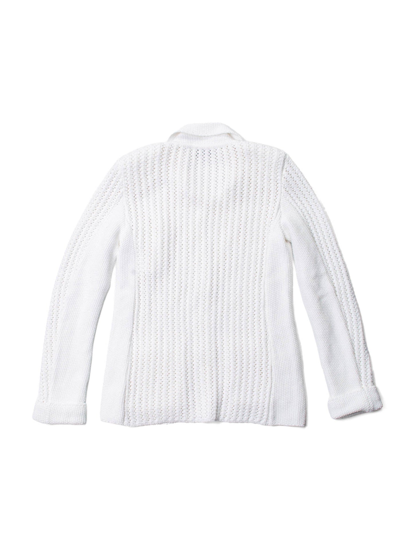 Chanel CC Logo Knitted La Pausa Jacket White